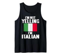 Je Ne Crie Pas Je suis Italien Fierté Humour Débardeur