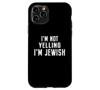 Je ne crie Pas, Je suis juif, hébreu, drôle, Parlant Fort, Hanoukka Coque pour iPhone 11 Pro