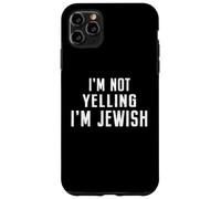Je ne crie Pas, Je suis juif, hébreu, drôle, Parlant Fort, Hanoukka Coque pour iPhone 11 Pro Max