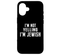 Je ne crie Pas, Je suis juif, hébreu, drôle, Parlant Fort, Hanoukka Coque pour iPhone 16