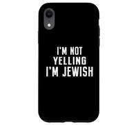 Je ne crie Pas, Je suis juif, hébreu, drôle, Parlant Fort, Hanoukka Coque pour iPhone XR