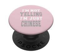 Je ne crie Pas, Je suis Juste Chinois PopSockets PopGrip Adhésif