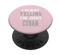 Je ne crie Pas, Je suis Juste cubain PopSockets PopGrip Adhésif