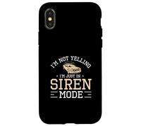 Je ne crie pas, je suis juste en mode sirène Highway Patrol Police Coque pour iPhone X/XS