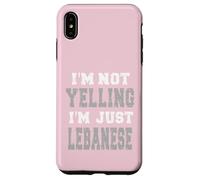 Je ne crie Pas, Je suis Juste libanais Coque pour iPhone XS Max