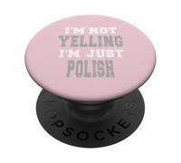 Je ne crie Pas, Je suis Juste polonais PopSockets PopGrip Adhésif
