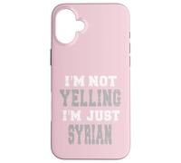 Je ne crie Pas, Je suis Juste syrien Coque pour iPhone 16 Plus