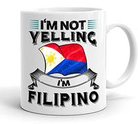 Je Ne Crie Pas, Je Suis Philippin Tasse À Café Unique Tasse À Thé Céramique Mug Idée Cadeau Pour Bureau Noël Collègue 330ml