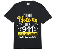 Je ne crie Pas, Je suis Un répartiteur d'urgence du 911 pour la sécurité publique Comfort Colors Adult Heavyweight T-Shirt