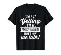 Je ne crie Pas Je suis Une Fille de Pennsylvanie Vintage Dark T-Shirt