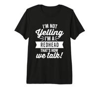 Je ne crie Pas Je suis Une rousse Vintage Humour Dark T-Shirt Haut de Gamme