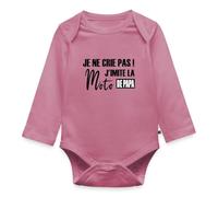 Je Ne Crie Pas J'Imite La Moto De Papa Cadeau Body Manches Longues Bébé Bio