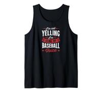 Je ne crie Pas, j'utilise ma Voix de Baseball Débardeur