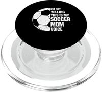 Je ne crie Pas This is My Soccer Mom Voice Funny Soccer Mom PopSockets PopGrip pour MagSafe
