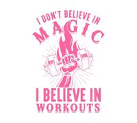je ne crois pas à la magie, je crois à la conception des entraînements Stickers muraux 57.6x81.8cm Décoration de magasin Rose