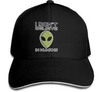 Je Ne Crois Pas Aux Humains Extraterrestres Unisexe Strapback Cap Protection Solaire Casquette De Baseball Mode Chapeaux Pare-Soleil pour Adulte Sport Trucker