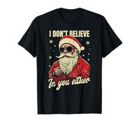 Je ne Crois Pas en toi, Lunettes de Soleil Cool Père Noël T-Shirt
