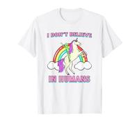 Je ne Crois Pas (Graphique Amusant en Forme de Licorne Extraterrestre en Forme d'arc-en-Ciel) T-Shirt
