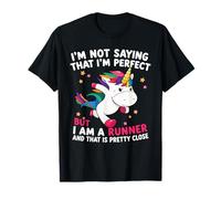 Je ne dis Pas Que Je suis Parfait, mais Runner Funny Unicorn Running T-Shirt