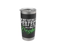 Je ne dis pas que je suis un mode de vie végétalien parfait, pas de végétalisme à base de viande Gobelet isotherme en acier inoxydable double paroi