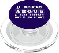 Je ne discute jamais, j'explique Simplement Pourquoi J'Ai Raison PopSockets PopGrip pour MagSafe