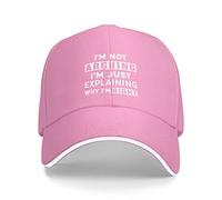 Je Ne Discute Pas, J'Explique Juste Pourquoi J'Ai Raison. Mème Disant Roses Casquettes Mode Casquette De Camionneur Unisexe Chapeau Hommes pour Homme Golf Course À Pied