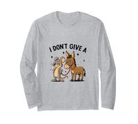 Je ne Donne Pas Le Cul d'une Souris à Un Rat, Un âne drôle et Sarcastique Manche Longue