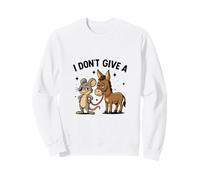Je ne Donne Pas Le Cul d'une Souris à Un Rat, Un âne drôle et Sarcastique Sweatshirt