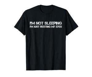 Je ne Dors Pas, Je ne Fais Que Reposer Mes Yeux T-Shirt Graphique avec Valeur