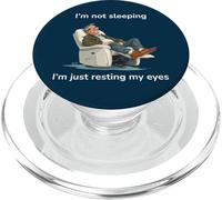 Je ne dors pas, je repose juste mes yeux PopSockets PopGrip pour MagSafe