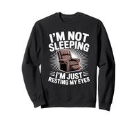 Je ne Dors Pas, Je Repose Mes Yeux, Papa, père, Hommes drôles Sweatshirt
