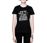 Je Ne Fais Pas De Pause - Ce sont Les Outils Qui Noir Femme Black Women's T-Shirt Tee