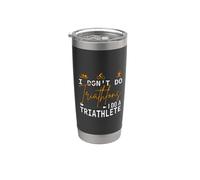 Je ne fais pas de triathlons, je fais un triathlète, un triathlon amusant Gobelet isotherme en acier inoxydable double paroi