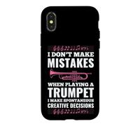 Je ne Fais Pas d'erreur Quand Je Joue Une Trompette Que Je Fais Coque pour iPhone X/XS