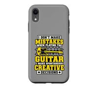Je ne Fais Pas d'erreurs, Guitare, décisions créatives drôles Coque pour iPhone XR