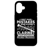 Je ne Fais Pas d'erreurs Lorsque Vous jouez de la clarinettiste Coque pour iPhone 16