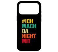 Je ne Fais Pas Ici avec Mon Opinion et la liberté d'expression. Coque pour iPhone 17 Pro Max