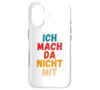 Je ne Fais Pas Ici avec Une Citation Contre la Politique Actuelle. Coque pour iPhone 17