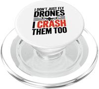Je ne Fais Pas Que Piloter des Drones, Je Les écrase trop (Blague) PopSockets PopGrip pour MagSafe