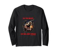 Je ne Fais Rien Je Veux Juste Jouer Dinosaure Dino T. Rex Manche Longue