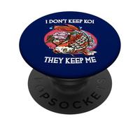 Je ne Garde Pas Les koï, Ils me Gardent PopSockets PopGrip Adhésif