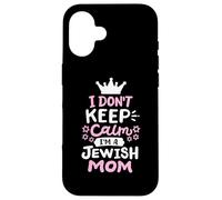 Je ne Garde Pas Mon Calme, Je suis Une Maman juive drôle de Hanoukka, Femmes juives Coque pour iPhone 16