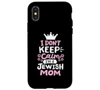 Je ne Garde Pas Mon Calme, Je suis Une Maman juive drôle de Hanoukka, Femmes juives Coque pour iPhone X/XS