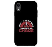 Je ne Joue Pas au Jeu I Narrate The Chaos Funny Sportscaster Coque pour iPhone XR