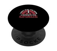 Je ne Joue Pas au Jeu I Narrate The Chaos Funny Sportscaster PopSockets PopGrip Adhésif