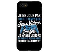 Je Ne Joue Pas Tout Le Temps mais Je Mange Et Je Dors Coque pour iPhone SE (2020) / 7/8