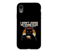 Je ne Juge Pas Le Second Verre Respect It Cat Coque pour iPhone XR