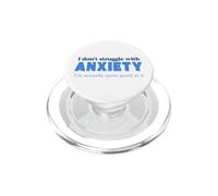 Je ne Lutte Pas avec l'anxiété, Je suis Vraiment très Bon dans ce domaine PopSockets PopGrip pour MagSafe
