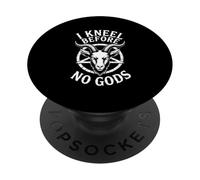 Je ne m'agenouille Devant Aucun Dieu - Athée, antireligion, satanique PopSockets PopGrip Adhésif
