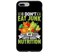 Je ne Mange Pas de malbouffe, Je nourris Mon Corps avec Une Bonne Nutrition Coque pour iPhone 7 Plus/8 Plus